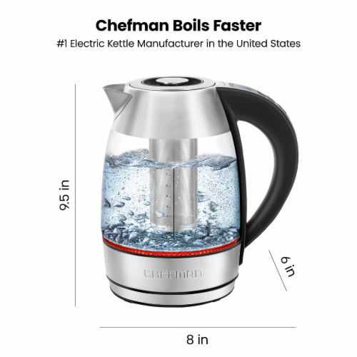 Chefman Digital Electric Glass Kettle, 1.8 L - Ralphs