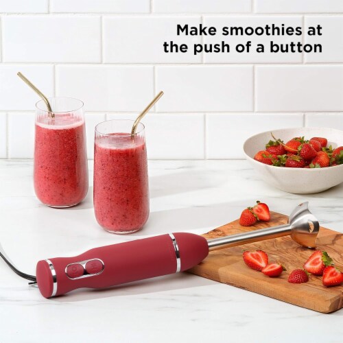 Chefman Immersion Stick 300 Watt Hand Blender - Red, 1 ct - QFC