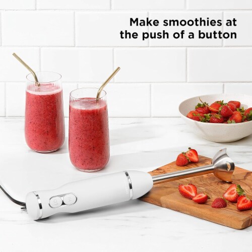 Chefman Immersion Stick 300 Watt Hand Blender - Ivory/Silver Perspective: right