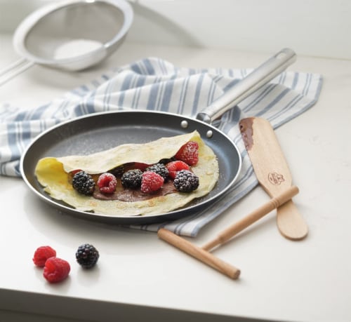 BALLARINI Cookin'Italy by HENCKELS Crepe Pan Set, Non-Stick, Made in Italy Perspective: right