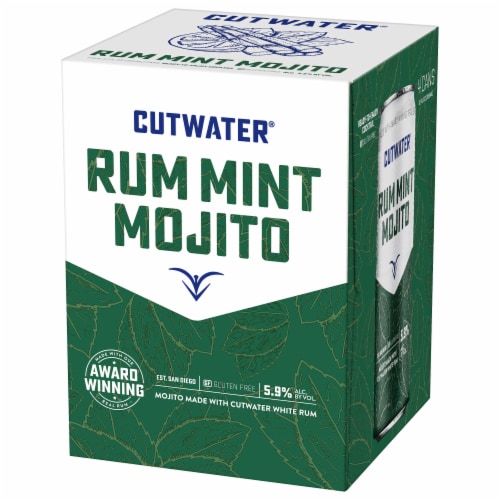 Cutwater Rum Mint Mojito Cocktail Perspective: right
