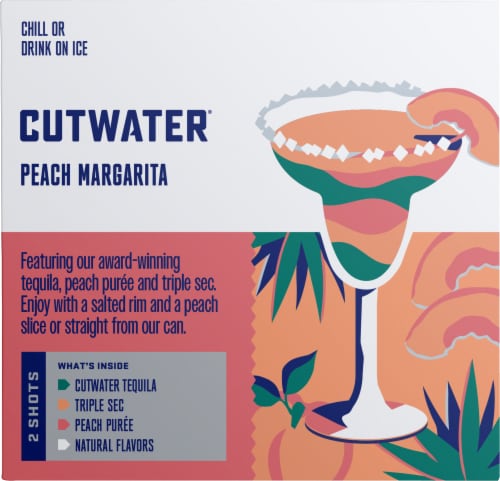 Cutwater Peach Margarita 4 Pack Perspective: right