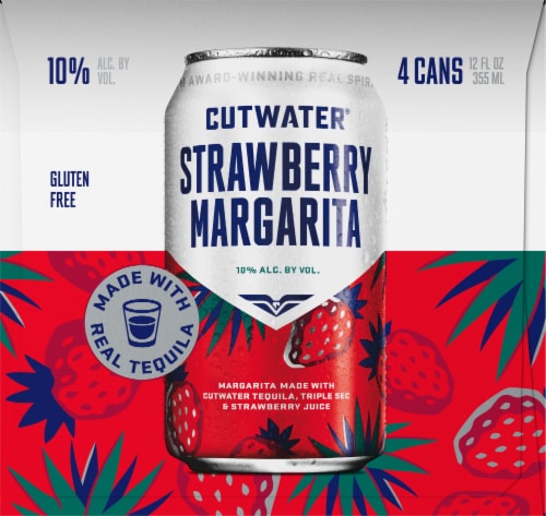 Cutwater Strawberry Margarita Tequila Perspective: right