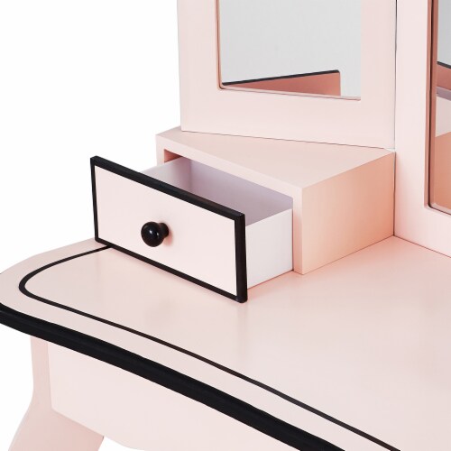 Gisele vanity shop set with mirror