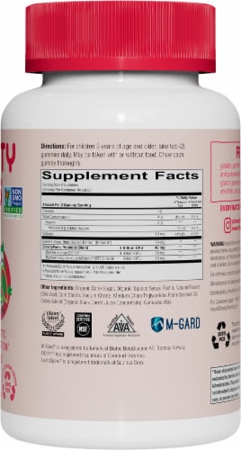SmartyPants® Kids Strawberry Creme Probiotic Gummies Perspective: right