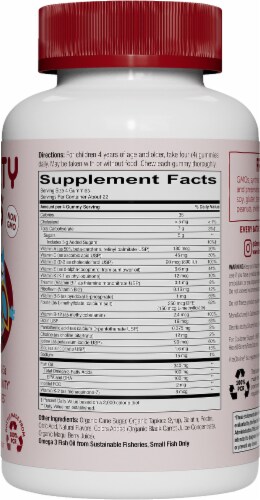 SmartyPants® Kids Complete Cherry Berry Multivitamin Gummies Perspective: right