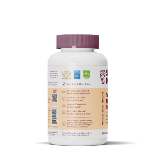 SmartyPants Teen Girl Complete Multivitamin Gummies Perspective: right
