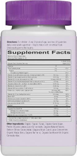 SmartyPants Organics Toddler Complete Multivitamin Vegetarian Gummies Perspective: right