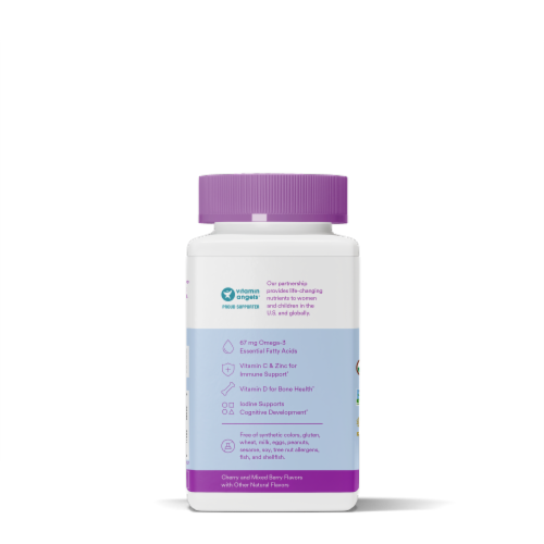 SmartyPants® Organics Toddler Formula Vegetarian Vitamin Gummies Perspective: right
