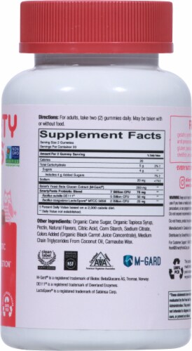 SmartyPants Strawberry Crème Adult Prebiotic & Probiotic Immunity Formula Gummies Perspective: right