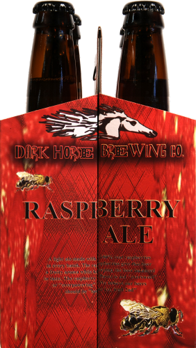 Dark Horse Brewing Raspberry Ale Perspective: right