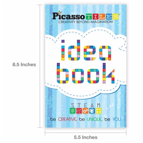 PicassoTiles Idea Book with More Than 110 Pages of Ideas Perspective: right