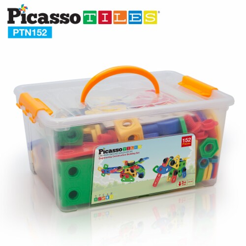 PicassoTiles PTN152 Engineering Construction Set Perspective: right