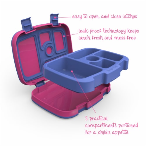 Bentgo Kids Durable & Leak Proof Children's Lunch Box - Fuchsia Perspective: right