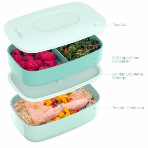Bentgo® Classic On-The-Go Food Container - Coastal Aqua Perspective: right