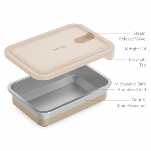 Bentgo® Microsteel™ Gold Container - Gold Perspective: right