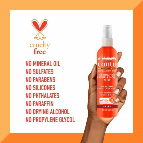Cantu® for Natural Hair Coconut Oil Shine & Hold Mist Perspective: right