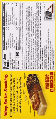 Robert Irvine's Fit Crunch® Chocolate Peanut Butter Whey Protein Bars Perspective: right
