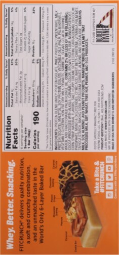Robert Irvine's Fit Crunch® Caramel Peanut Protein Bars Perspective: right