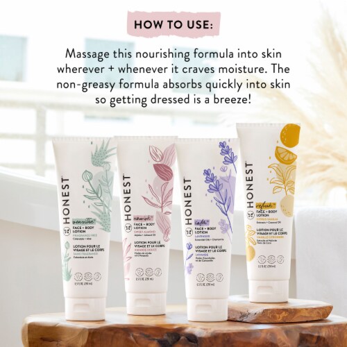 The Honest Company Sensitive Fragrance Free Face + Body Lotion Perspective: right