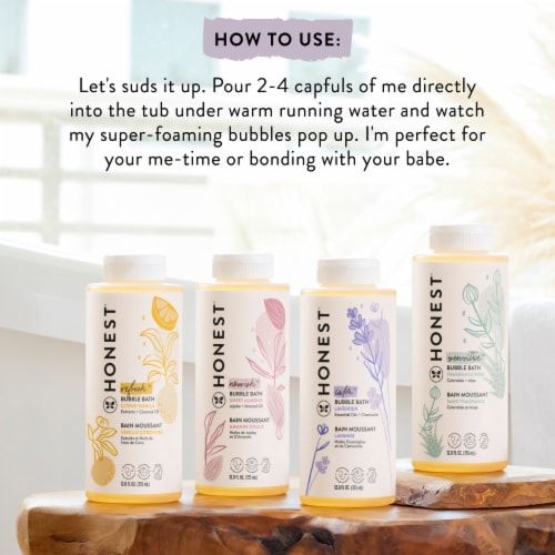 The Honest Company Calm Lavender Bubble Bath Perspective: right