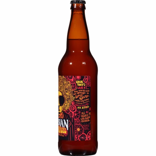 Elysian Super Fuzz Blood Orange Pale Ale Perspective: right