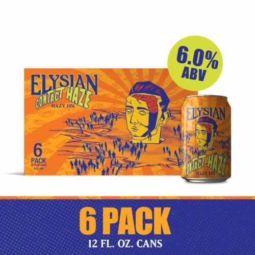 Elysian Brewing Contact Haze Hazy IPA Perspective: right