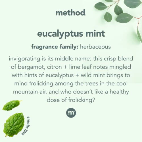 Method Tub and Tile Spray Cleaner, Eucalyptus Mint Perspective: right