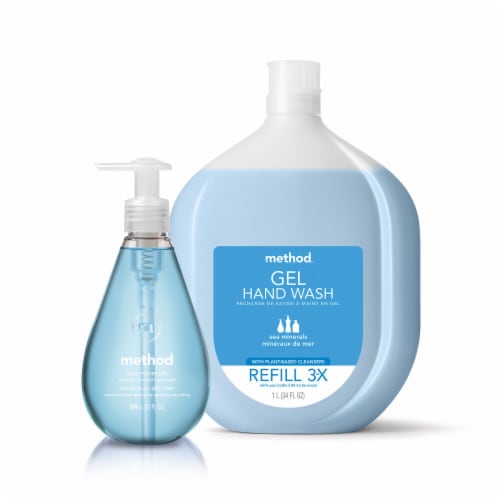 METHOD Gel Hand Soap Pink Grapefruit Perspective: right
