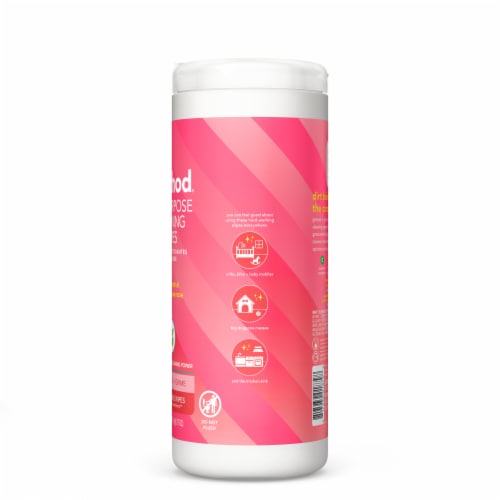 METHOD All-Purpose Cleaning Wipes Pink Grapefruit Perspective: right