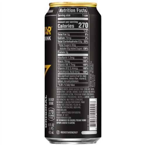 Rockstar® Regular Energy Drink Perspective: right