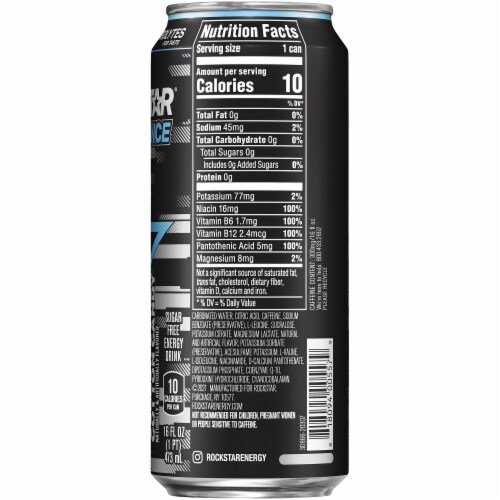 Rockstar XDurance Cotton Candy Energy Drink Perspective: right