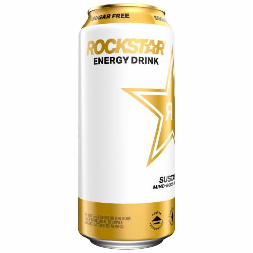 Rockstar® Sugar Free Energy Drink Can Perspective: right