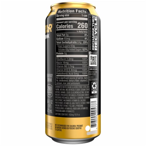 Rockstar® Original Energy Drink Can Perspective: right