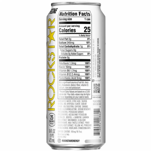 Rockstar® Sugar-Free OG Flavor Energy Drink Perspective: right