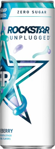 Rockstar Unplugged™ Blueberry Sugar Free Energy Drink Perspective: right