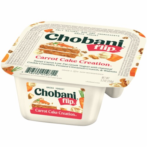 Chobani Flip Carrot Cake Greek Yogurt Perspective: right