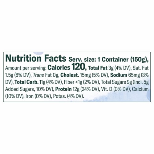 Chobani® Wild Blueberry Less Sugar Low Fat Greek Yogurt Cup Perspective: right