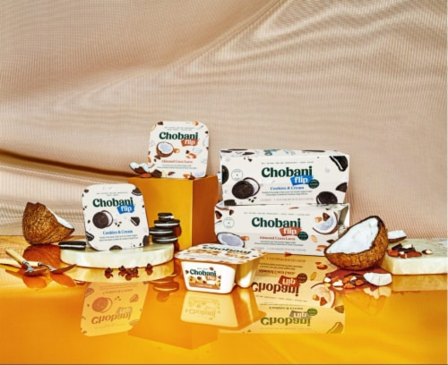 Chobani® Flip® Cookies & Cream Low-Fat Greek Yogurt Perspective: right