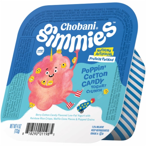 Chobani Gimmies Poppin' Cotton Candy Yogurt Crunch Perspective: right