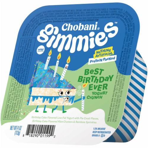 Chobani Gimmies Best Birthday Ever Yogurt Crunch Perspective: right