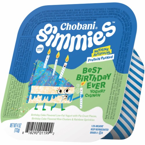 Chobani Gimmies Best Birthday Ever Yogurt Crunch Perspective: right