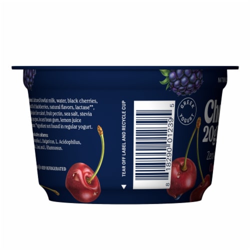 Chobani® 20G Protein Lowfat Greek Yogurt Cherry Berry 6.7oz Perspective: right