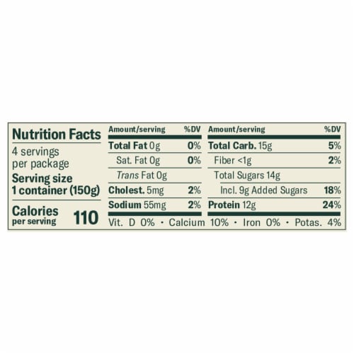 Chobani® Vanilla Nonfat Greek Yogurt Cups Perspective: right