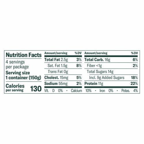Chobani® Low-Fat Strawberry Banana on the Bottom Greek Yogurt Perspective: right