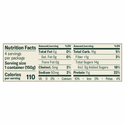 Chobani® Peach on the Bottom Nonfat Greek Yogurt Cups Perspective: right