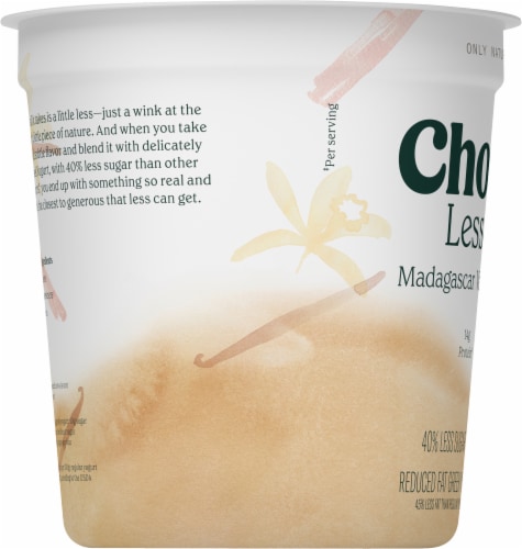 Chobani® Madagascar Vanilla & Cinnamon Less Sugar Low Fat Greek Yogurt Tub