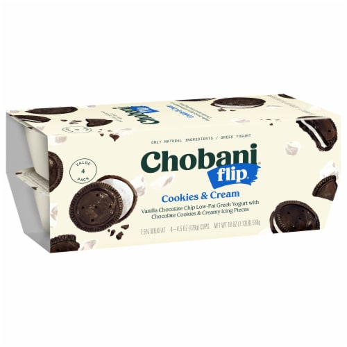 Chobani® Flip® Low-Fat Cookies & Cream Greek Yogurt Perspective: right