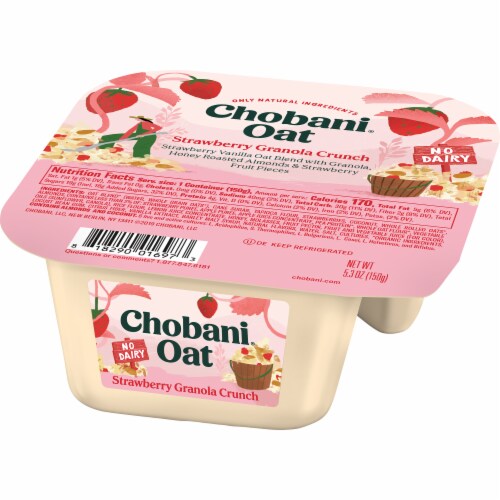Chobani® Strawberry Granola Crunch Oat Blend Perspective: right