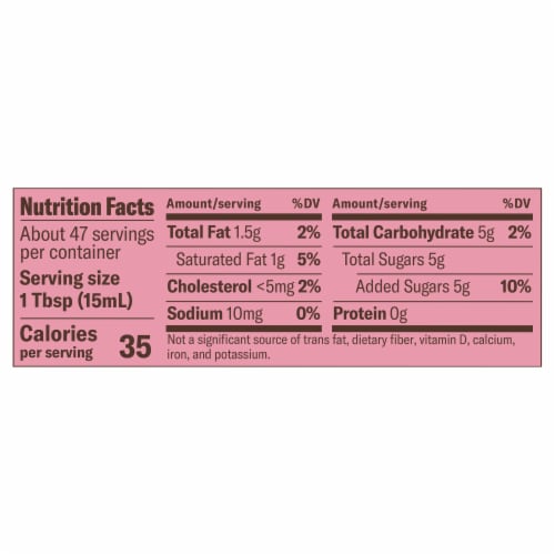 Chobani White Chocolate Raspberry Coffee Creamer Perspective: right